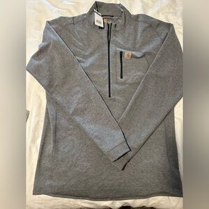 Carhartt Gray Zip-Up Men's Sweater